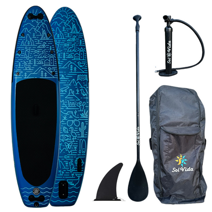 VidaGlide Oasis Pack: 10' 6'' Inflatable Paddle Board + Paddle VidaGlide Oasis Pack: 10' 6'' Inflatable Paddle Board + Paddle